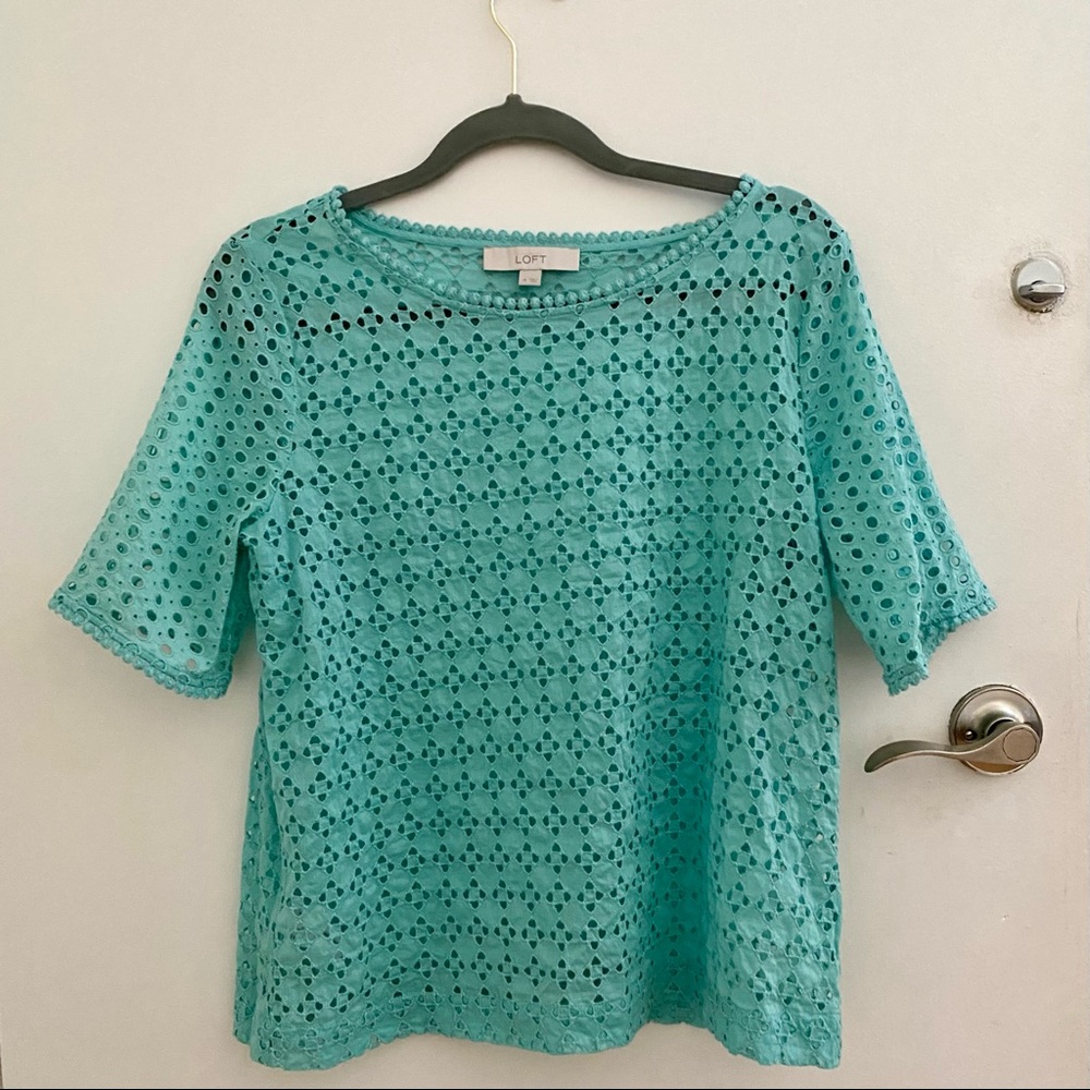 Loft Crochet Blouse NWOT